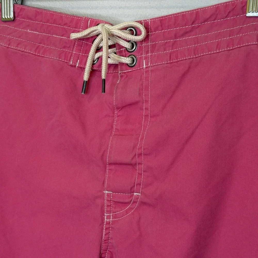 Polo Ralph Lauren Board Shorts Swimsuit Mens Small Pink Tie Waist Lined Preppy‎